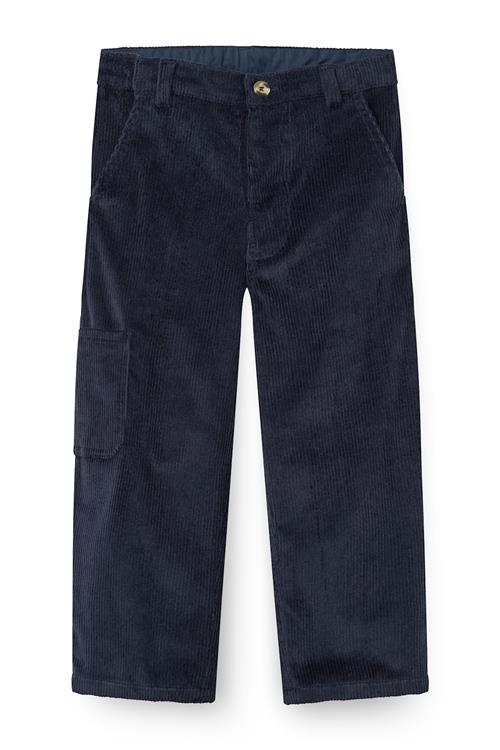 Copenhagen Colors Corduroy Cargo Pants Navy-116 cm  Marineblå  116 cm  Drenge