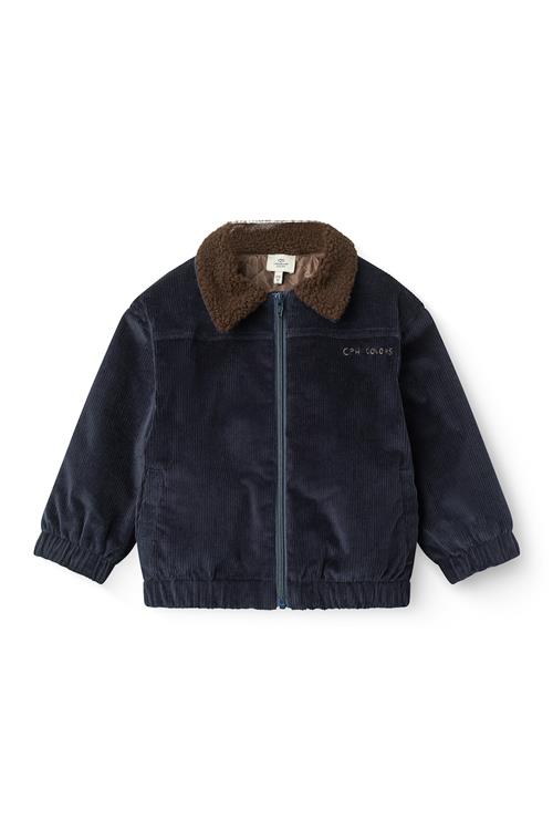 Copenhagen Colors Corduroy Bomber Jacket Navy-122 cm  Marineblå  122 cm  Drenge