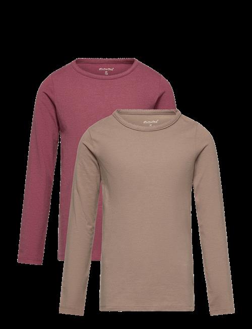 Minymo | Basic 35 -T-Shirt Ls (2-Pack) | 128