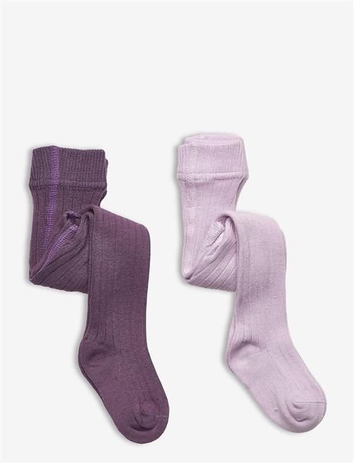 Minymo | Stocking - Solid Rib 2-Pack | 80-86