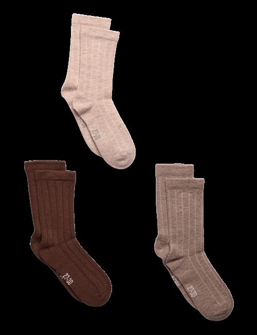 Minymo | Wool Socks - Rib 3-Pack | 31\34