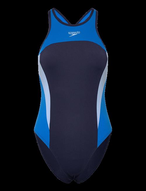 Speedo | Womens High Neck Splice Cross Back Swimsuit | 44