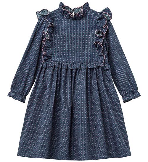 Copenhagen Colors Kjole - Noos - Navy Flower Aop