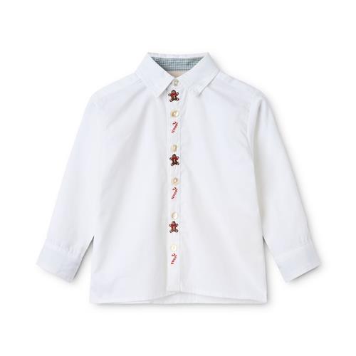 Flöss Walter Skjorte White  White 104 cm  Hvid  104 cm  Drenge, Piger