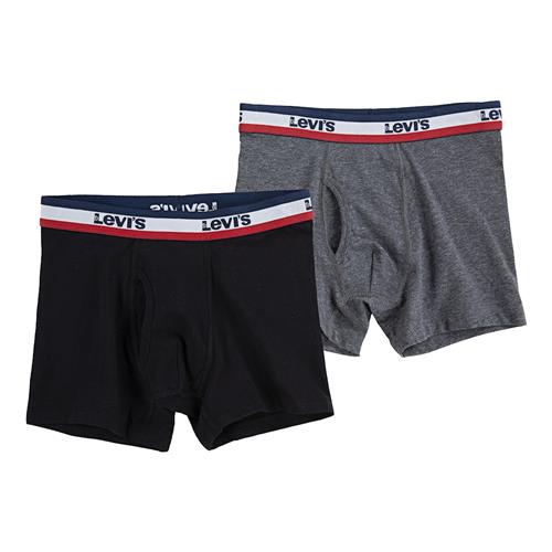 Levi's Sportswear Logo 2-pak Boxershorts Black  Black-10-12 Y  Sort  10-12 år  Drenge, Piger