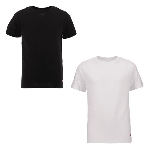 Levi's Lhb 2-pak T-shirt Black/White  Black/White-10-12 Y  Sort  10-12 år  Drenge, Piger