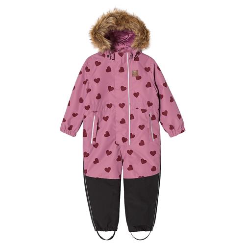 Kuling Chamonix Vinteroveralls Mauve Hearts  Mauve Hearts-128 cm  Lyserød  128 cm  Drenge, Piger