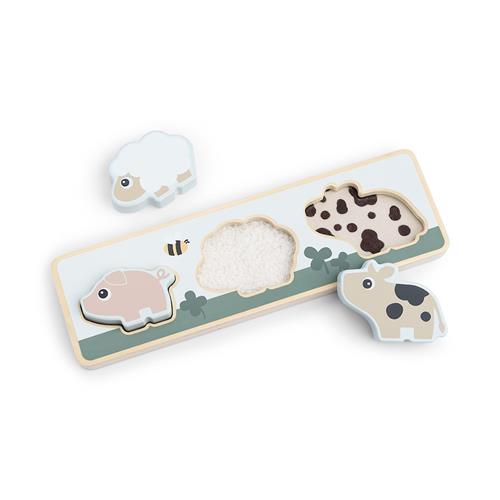 Done by Deer Tiny Farm Puzzel Colour Mix  Colour Mix One Size  Blå  One Size 1+ Years unisex