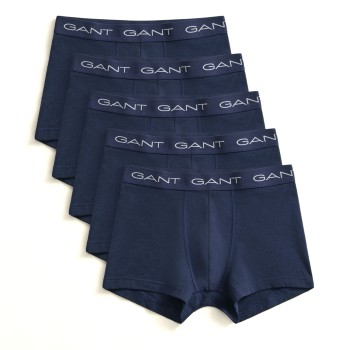 Gant 5P Basic Trunks Marine/Blå bomuld XX-Large Herre