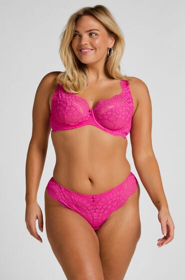 Hunkemöller Brasiliansk trusse Daisy Lyserød