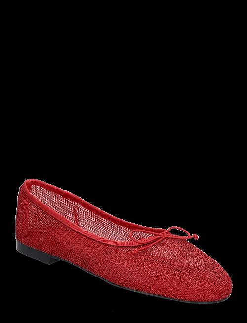 Mango | Mesh Ballerina Flats With Bow | 38
