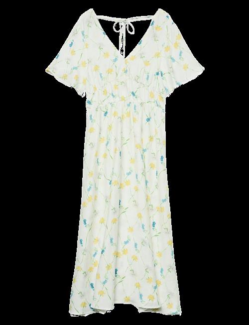 Vero Moda | Vmflora Olga Ss 7/8 Dress Wvn Ga | XL