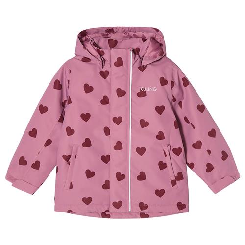 Kuling Sarek Vinterjakke Mauve Hearts  Mauve Hearts-110 cm  Lyserød  110 cm  Drenge, Piger