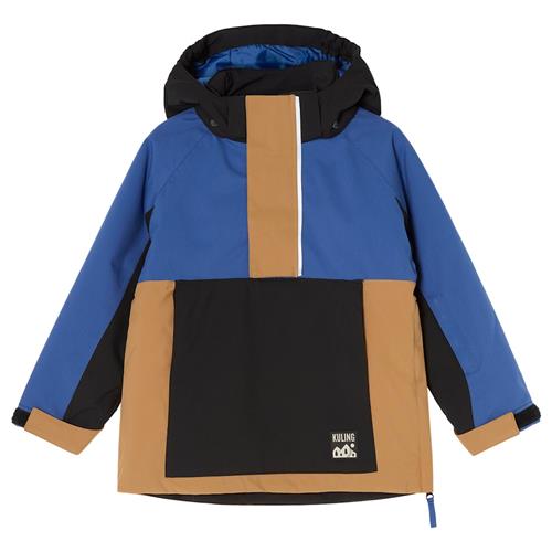 Kuling Vail Ski-anorak Nordic Blue Blocking  Nordic Blue Blocking-104 cm  Blå  104 cm  Drenge, Piger