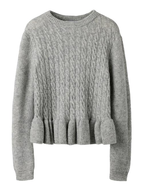 Name It Pullover-sweatshirt Grey Melange  Grey Melange  122/128 cm  Grå  122/128 cm  Piger