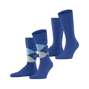 Burlington Strømper 2P Everyday Mix Cotton Sock Kongeblå Str 40/46 Herre