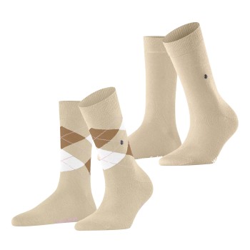 Burlington Strømper 2P Everyday Mix Women Socks Beige Str 36/41 Dame