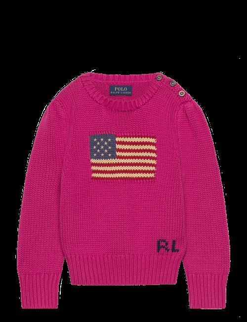 Ralph Lauren Kids | Flag Cotton Crewneck Sweater | 109-116
