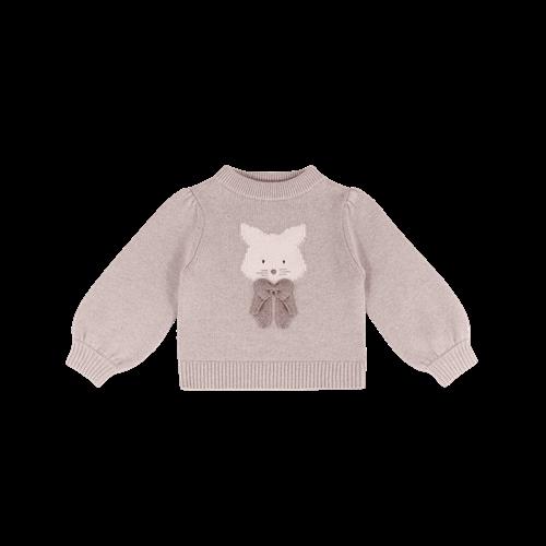 Donsje Amsterdam Denna Trøje I Merinould Ash Rose Melange  Ash Rose Melange-3-4 Y  Lyserød  3-4 år  Piger