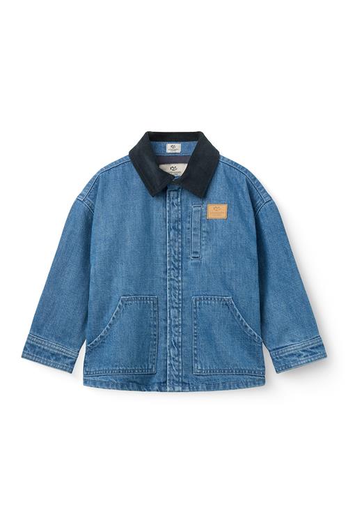Copenhagen Colors Denimjakke Indigo Blue Washed  Indigo Blue Washed W. Navy Blazer Corduroy-104 cm  Marineblå  104 cm  Drenge