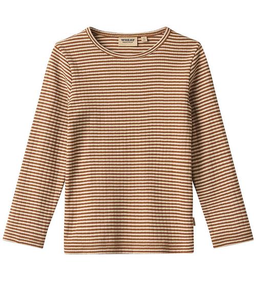 Wheat Bluse - Rib - Stig - Warm Hazel Stripe