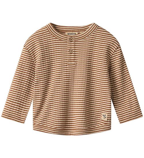 Wheat Bluse - Osvald - Warm Hazel Stripe