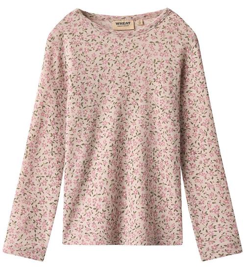 Wheat Bluse - Uld - Alfie - Pale Lilac Flowers