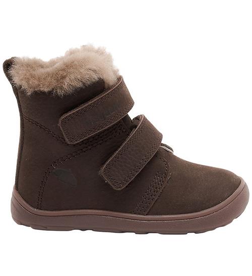 Bisgaard Vinterstøvler - Emil Lamb - Barefoot - Dark Brown