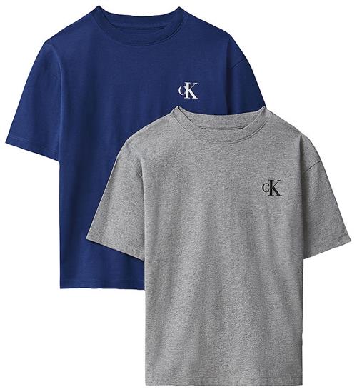 Calvin Klein T-Shirt - Monogram - 2-pak - Gryhtr/Estateblue