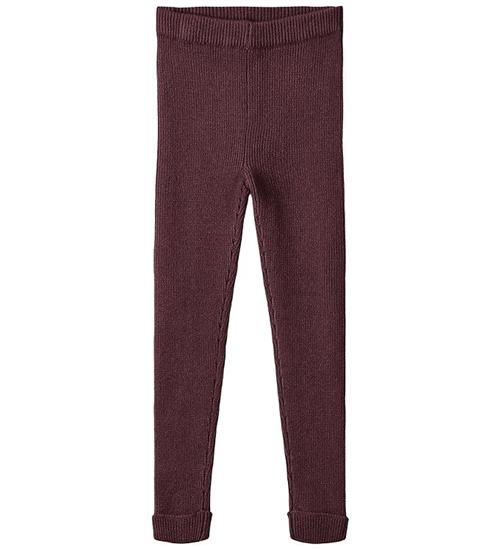 Fliink Leggings - Strik - Benna - Rib - Burgendy