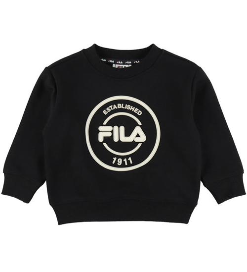 Fila Sweatshirt - Relaxed Graphic Brushed m. Logo - Black