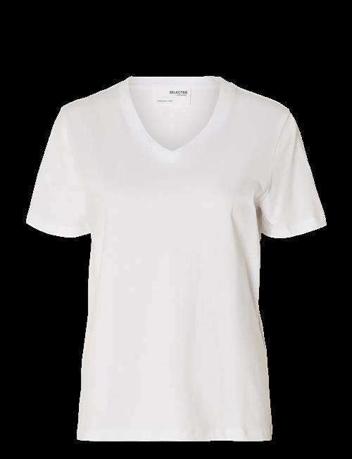 Selected | Slwessential Ss V-Neck Tee Noos | XXL