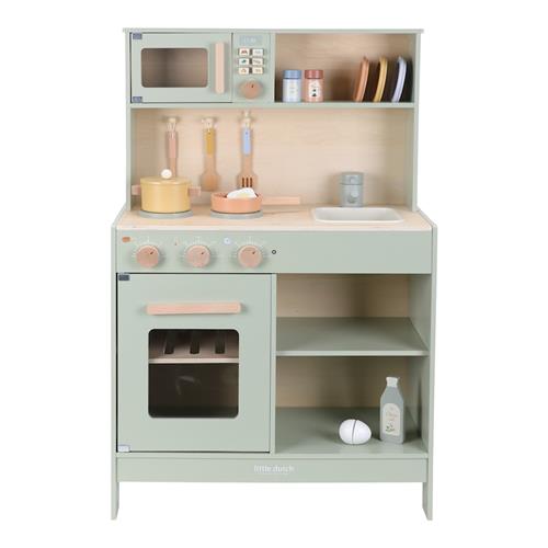 Little Dutch Legekøkken I Træ Green  Green One Size  Grøn  One Size 3+ Years Drenge, Piger