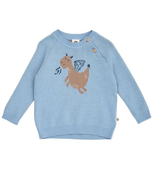 Müsli Bluse - Strik - Soft Blue