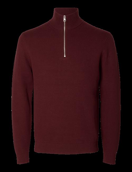 Selected | Slmdane Ls Knit Structure Half Zip Noos | M