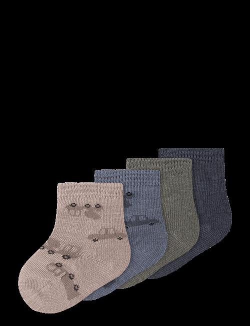 name it | Nbmwak Wo/Bl 4P Sock | 74-80
