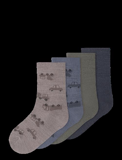 name it | Nmmwak Wo/Bl 4P Sock | 31-33