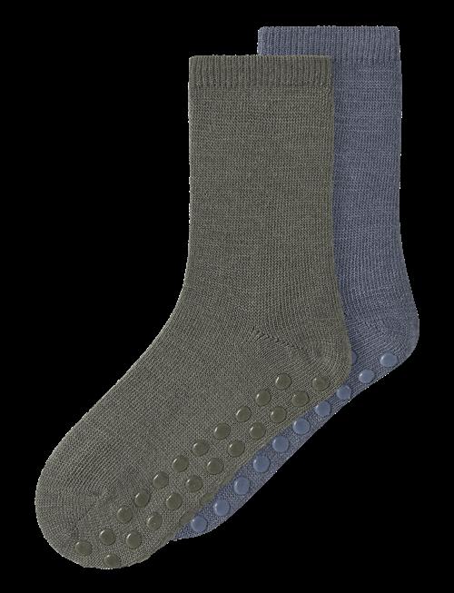 name it | Nmmwak Wo/Bl 2P Sock W/Non Skid | 28-30