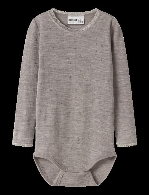 name it | Nmfwang Wool Needle Ls Body Solid | 86