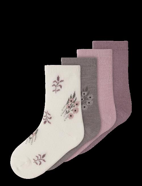 name it | Nmfwak Wo/Bl 4P Sock | 28-30