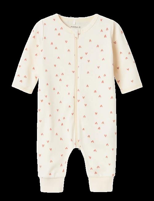 name it | Nbfnightsuit Zip Buttercream Hearts Noos | 86