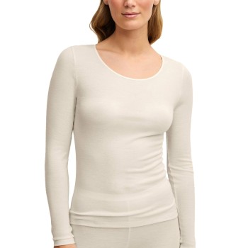 Calida True Confidence Ribbed Shirt Long Sleeve Perlhvid Small Dame