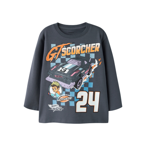NAME IT Bluse Steven Hotwheels Ombre Blue