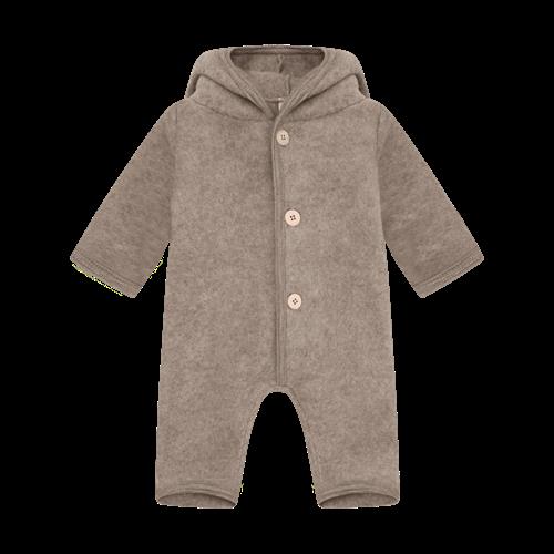 Huttelihut Barnevognsdragt Af Uld Savannah Melange  Savannah Melange-80 cm Uld Brun  80 cm