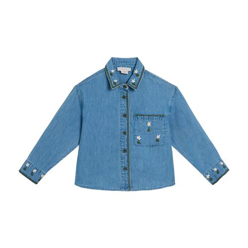 Stella McCartney Kids Shirt Azure-Blue Azure-Blue 8 Y  Blå  8 år  Piger