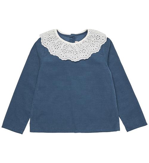 Lalaby Bluse - Fløjl - Thea - Whale