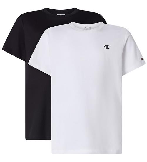 Champion T-shirts - 2-pak - Hvid/Sort