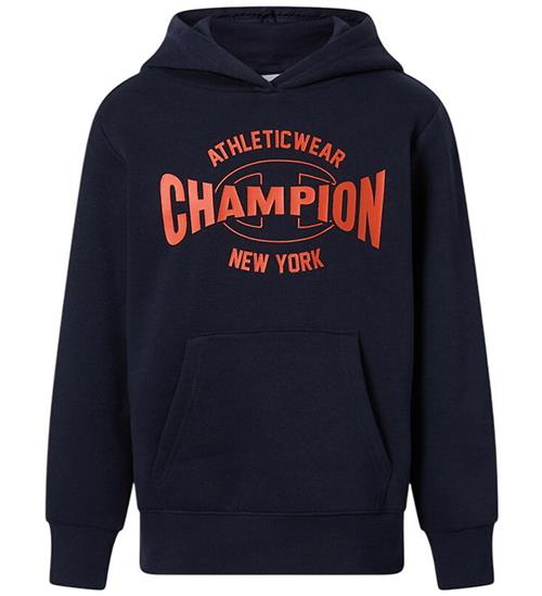 Champion Hættetrøje - Navy m. Print