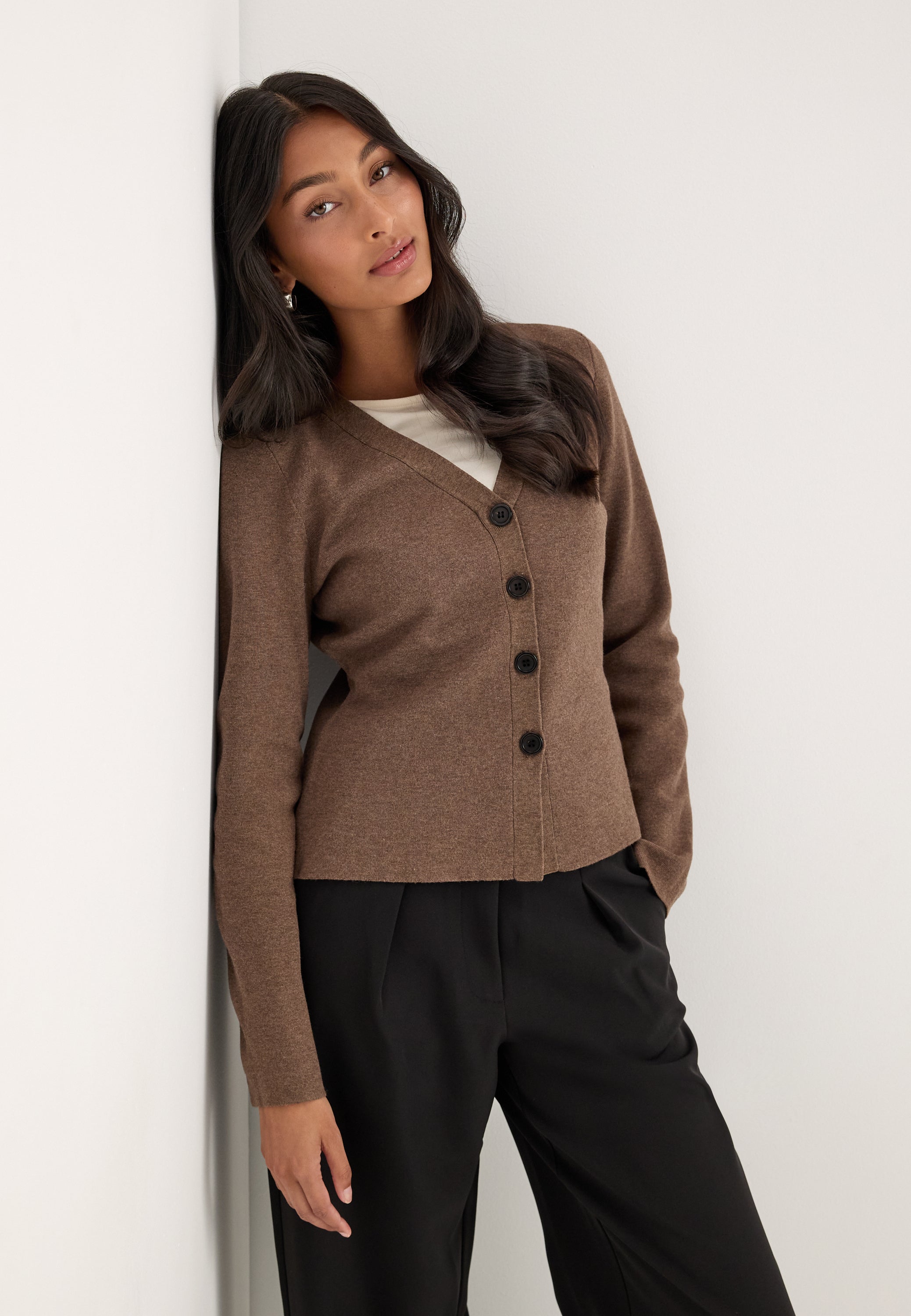 VERO MODA Vmmille Ls V-neck Cardigan