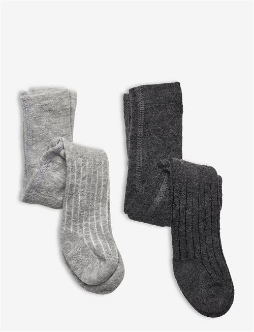 Minymo | Wool Stocking - Rib 2-Pack | 104-110
